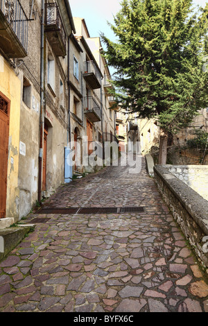 Streetview von alten italienischen Dorf Stockfoto