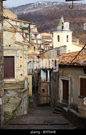 Streetview von alten italienischen Dorf Stockfoto