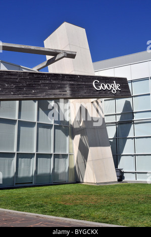 Das Googleplex - Googles Silicon Valley Hauptsitz in Mountain View, Kalifornien Stockfoto