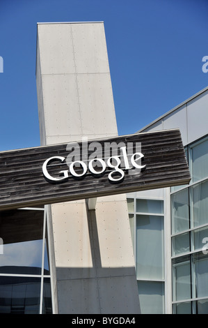 Das Googleplex - Silicon Valley Hauptquartier von Google, Mountain View Kalifornien Stockfoto