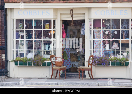 Ladenfront im Old Portsmouth, Hampshire, England, UK Stockfoto