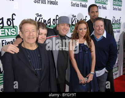 Besetzung der "King of Queens" - Jerry Stiller, Patton Oswalt, Kevin James, Leah Remini, wickeln Victor Williams "King of Queens" Stockfoto