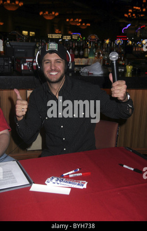 Luke Bryan die live bei der Chrome-Showroom-Las Vegas, Nevada - 23.03.07 Stockfoto