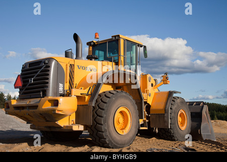 Volvo L180F Frontlader, Finnland Stockfoto