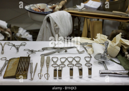 Evakuierung Krankenhaus 91. in Deutschland Stockfoto