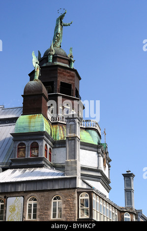 Notre Dame de Bonsecours Ortblech auch bekannt als die Matrosen, Kirche, Rue Saint Paul, Montreal Stockfoto