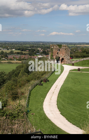 Torhaus in Tutbury Castle in Derbyshire Stockfoto