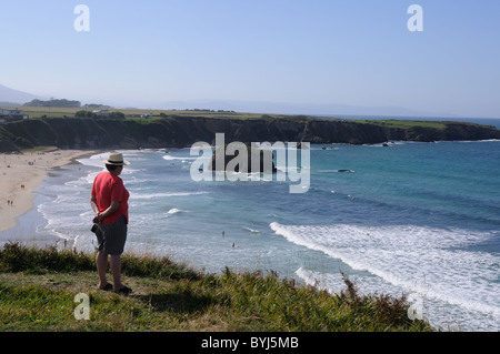 Tapia de Casariego Beach (Biskaya) Asturien Spanien Stockfoto