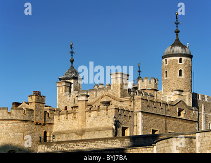 LONDON, Großbritannien - 24. MAI 2010: Die Mauern des Tower of London Stockfoto