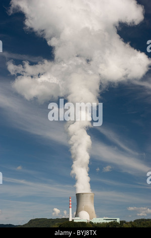 Kernkraftwerk Leibstadt, Schweiz Stockfoto