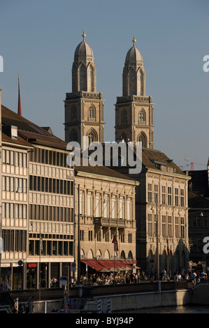 Ein Blick auf die Altstadt, Zürich, Schweiz Stockfoto