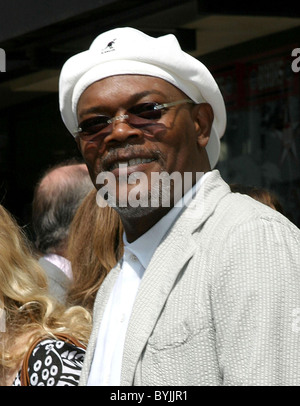 Samuel L. Jackson Halle Berry erhält einen Stern auf dem Hollywood Walk of Fame, vor dem Kodak Theatre in Hollywood statt, Stockfoto