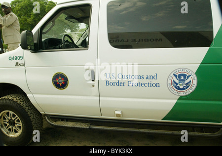 US Customs and Homeland Security, während der öffentlich-rechtlichen Anerkennung Woche präsentierten ihre neuesten Fahrzeuge. Diese sind für den Einsatz Stockfoto