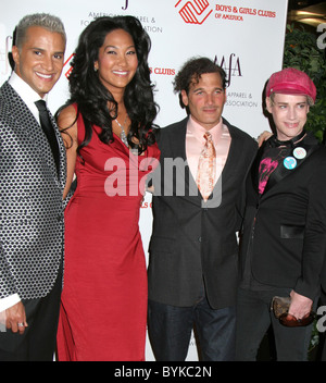 Jay Manuel, Kimora Lee Simmons, Phillip Bloch und Richie Rich Ankünfte für die AAFA (American Apparel and Footwear Association) Stockfoto