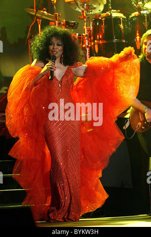 Diana Ross führt an der Plymouth Jazz Festival Trinidad und Tobago - 30.04.07 David trägt / Stockfoto