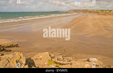 Breiten Oase Strand an der Küste von Pembrokeshire Stockfoto