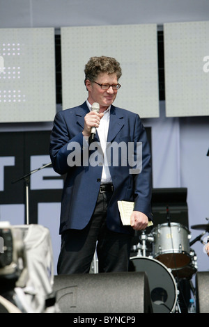 Roger Willemsen, "Stimmen Gegen" Armut"" Konzert an der IGA Rostock, Deutschland - 07.06.07 Stockfoto