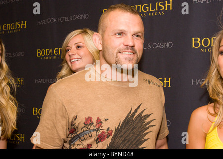 Chuck Liddell bei Dave Navarros 40. Geburtstagsparty im Körper Englisch Night Club Hard Rock Hotel und Casino Las Vegas, Nevada- Stockfoto