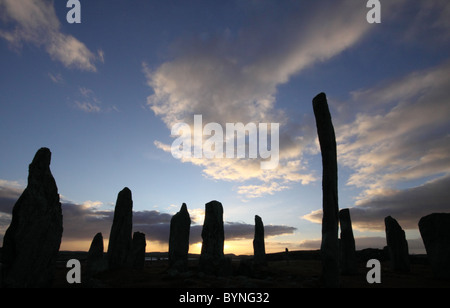 Callanish Standing Stones auf der Isle of Lewis Stockfoto