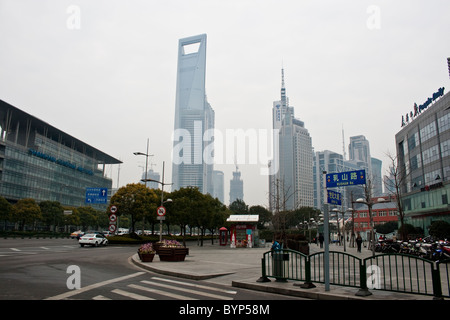 Shanghai World Financial Center Stockfoto