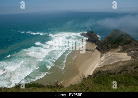 Blick auf den Ozean von Cape Reinga, Neuseeland Stockfoto