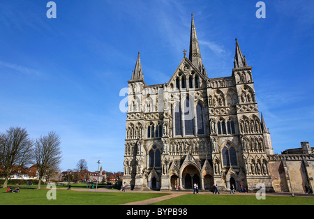 Salisbury Kathedrale, Salisbury, Wiltshire, England Stockfoto