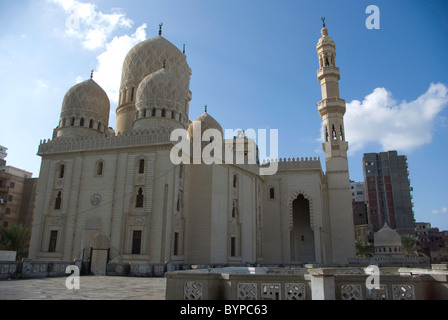 Abu Albass el-Mursi-Moschee, al-Anfoushi Viertel Alexandria, Ägypten Stockfoto