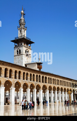 Innenhof des Umayyaden-Moschee, Damaskus, Syrien Stockfoto