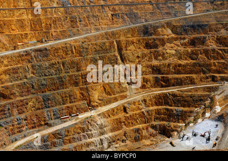 Details der Martha Tagebau Gold mine in Waihi in Neuseeland Stockfoto