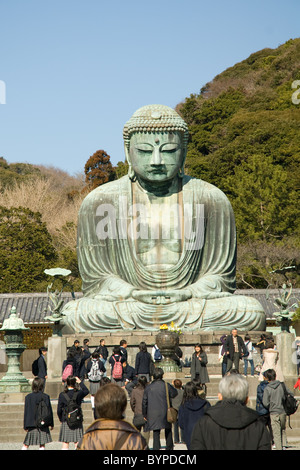 Amitābha Buddha im Kōtoku-in 高徳院 ein buddhistischer Tempel der Jōdo-Shū-Sekte in der Stadt Kamakura Stockfoto