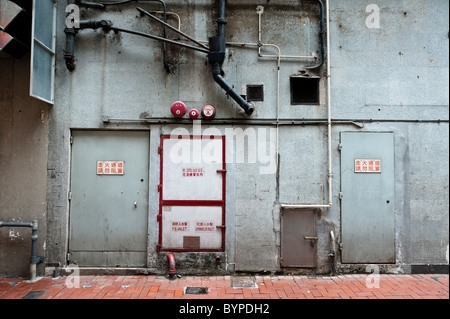 Burd Straße in Sheung Wan in alten Hong Kong. Stockfoto