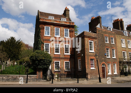 Church Row Hampstead Village London NW3 England Georgische Häuser Haus Außen 2006 2000s HOMER SYKES Stockfoto