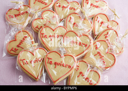 Valentinstag-cookies Stockfoto