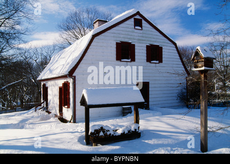 Historischen Johnson Ferry House, Washington Crossing State Park, Titusville, New Jersey Stockfoto