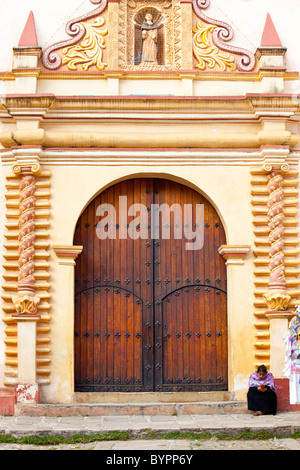 Templo de Santo Domingo, San Cristobal de Las Casas, Chiapas, Mexiko Stockfoto