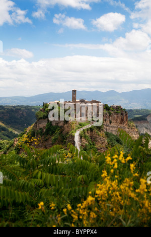 Schöner Blick auf Civita di Bagnoregio "la Città Che Muore" "die sterbende Stadt", Latium, Italien Stockfoto