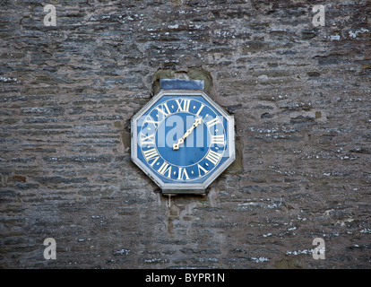 Die einhändige Uhr am St. Johann Kirche, Bischofsburg, Shropshire Stockfoto