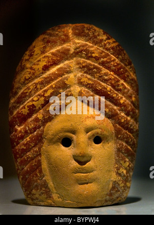 Theater Masken Steingut Keramik Griechenland Griechisch 400 bis 200 v. Chr. Terrakotta Stockfoto