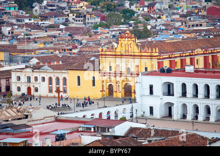 16. Jahrhundert San Cristobal Kathedrale, San Cristobal de Las Casas, Chiapas, Mexiko Stockfoto