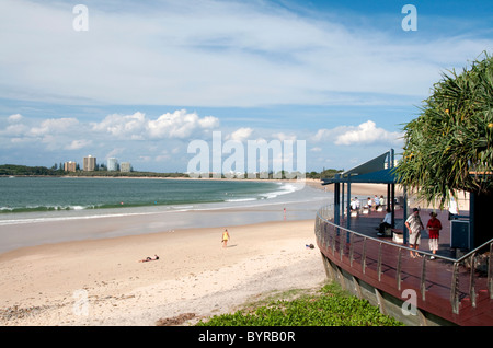 Mooloolaba Beach an der Sunshine Coast, Queensland, Australien Stockfoto