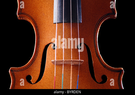 Detail der Geige, Musikinstrument, Nahaufnahme Stockfoto