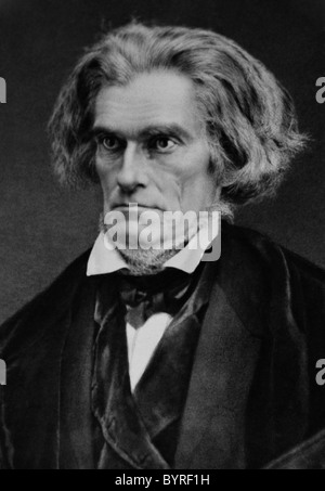 Vintage Portraitfoto ca. 1840 s John Caldwell Calhoun (1782-1850) - der siebte US-Vizepräsident (1825-1832). Stockfoto