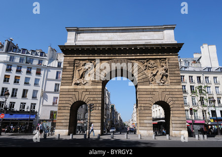 Porte St-Martin in Paris, Frankreich Stockfoto