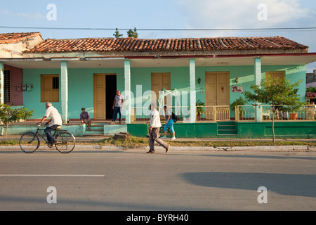 Kuba, Pinar Del Rio Region Viñales (Vinales). Privathaus. Stockfoto