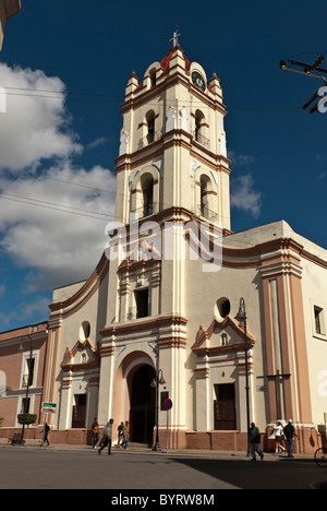 Katholische Kirche in Plaza de Los Trabajadores, Camagüey, Kuba Stockfoto