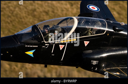 Zunächst trat er Hawk Service mit der RAF im Jahr 1976, als eine erweiterte fliegen-Training und eine Waffen-Training-Flugzeuge Stockfoto