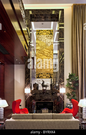 Amaranto Lounge in das Four Seasons Hotel London at Park Lane. Im Jahr 2011 eröffnet wieder. Stockfoto