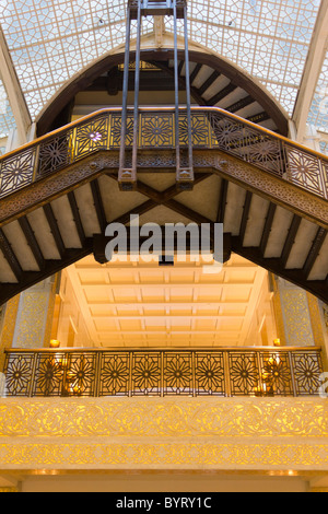 Innere des the Rookery, 209 South LaSalle Street, Chicago, Illinois, USA Stockfoto