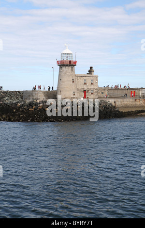 Hafen von Howth lighthouse Stockfoto