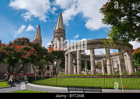 Rotunde de Los Jaliscienses Illustres (Rotunde des angesehenen Männer und Frauen von Jalisco), Guadalajara, Mexiko. Stockfoto